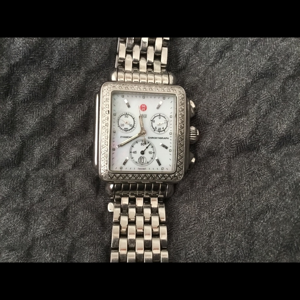 Michele Art Deco Diamond Watch